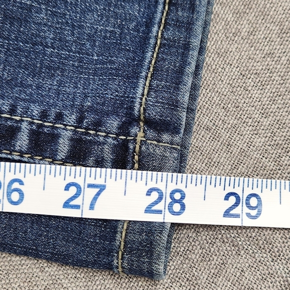 Lane Bryant Bootcut Stretch Denim Blue Jeans Short 28in Inseam - Picture 4 of 10